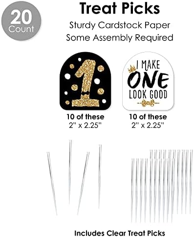 Big Dot of Happiness 1st Birthday Party Favor Kit - 100 Pieces