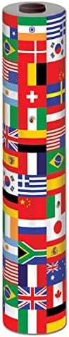 Beistle 40 x 100 Multicolor Flag Table Roll