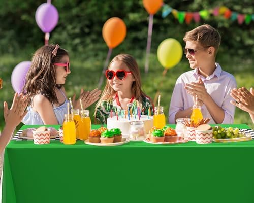 Irenare 3 Pack Racing Car Table Covers Green