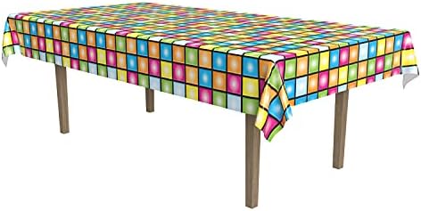 Beistle 70s Disco Party Tablecloth 54x108