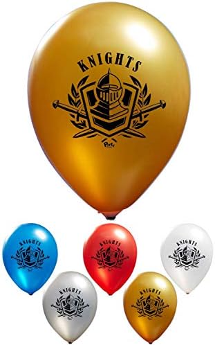 Knights Balloons 12 Inch Latex 2 Sided 16 Piece