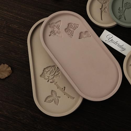 Butterfly Carved Tray Resin Mold for DIY Art and Crafts