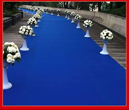 HUAHOO Royal Blue Aisle Runner Carpet for Weddings and Events