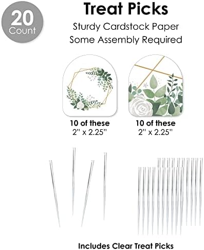 Big Dot of Happiness Boho Botanical Party Favor Kit - 100 Pieces