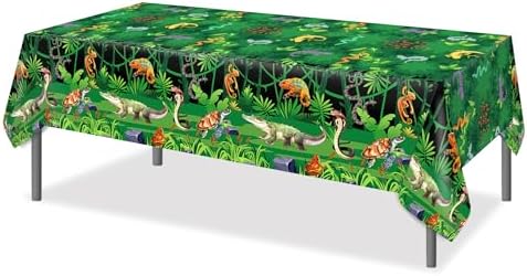 3 Pcs Reptile Swamp Tablecloth for Birthday Party Decor
