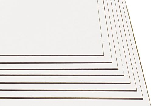 50 Sheets Chipboard 32pt White 1 Side 4X4 Inches