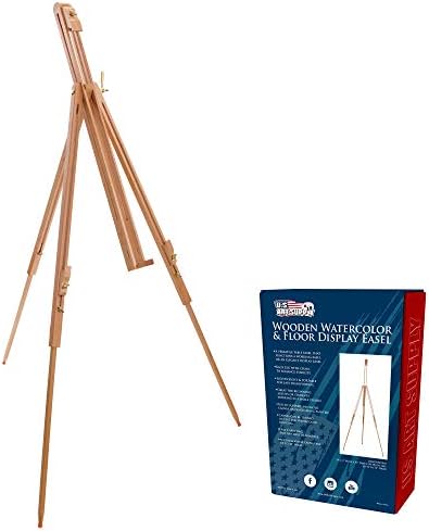 US Art Supply Harbor 72 Adjustable Wood Artist Easel Stand