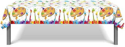 Art Paint Party Tablecloths 2 Pcs Rectangular Covers