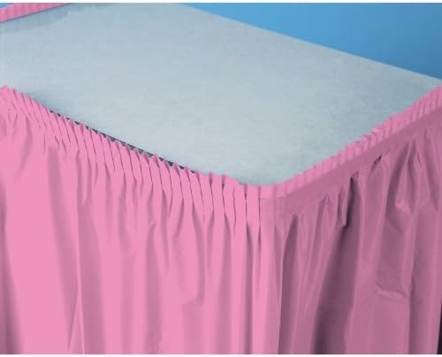 Creative Converting Plastic Table Skirt Candy Pink 14 Feet