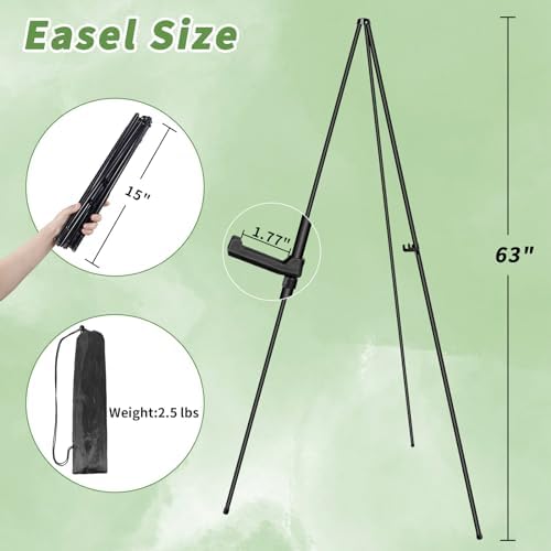PUJIANG 63 Folding Easel Stand with Case