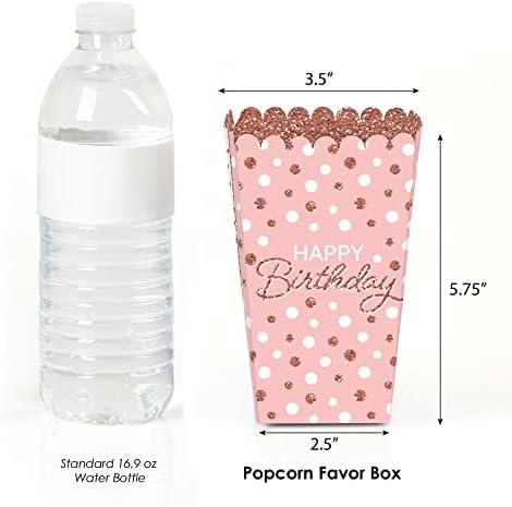Big Dot of Happiness Birthday Popcorn Boxes Set of 12