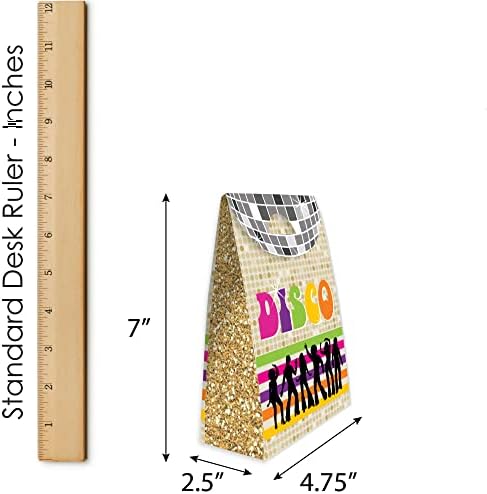 Big Dot of Happiness 70s Disco Party Favor Bag Set of 12