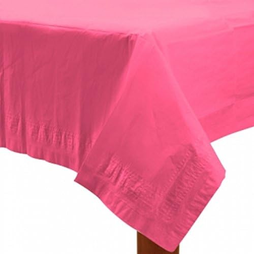 Amscan 3-Ply Paper Silver Table Cover 54x108