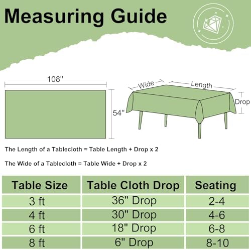 Misaya 20 Pack Buffalo Tablecloths 54x108 Inch Waterproof