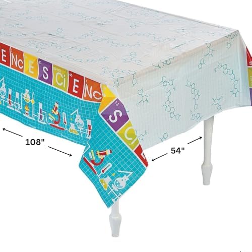 Fun Express Science Party Tablecloth - 54x108
