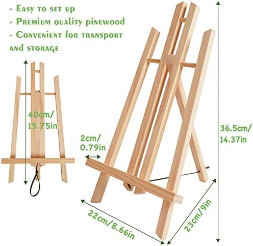 CONDA 6 Pack 16 Inch Tabletop Easel Set