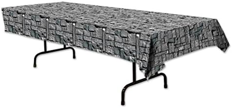 Beistle Stone Wall Tablecover Pack of 6 1