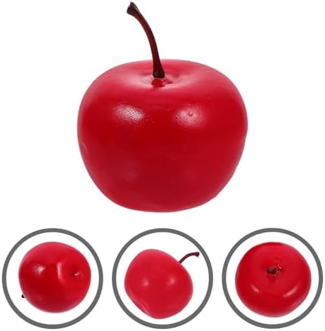 LOGOFUN 12pcs Red Christmas Artificial Fruit Props