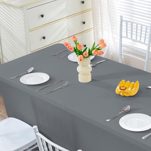 HZDHCLH Spandex Tablecloth 2 Pack 6FT Elastic Fitted Protector