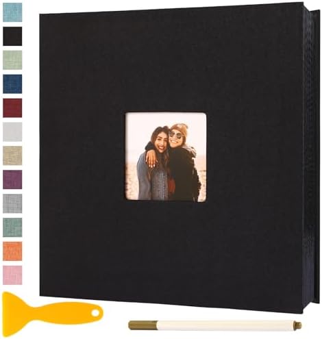 Self Adhesive Photo Album Black Pages 60 Page Scrapbook