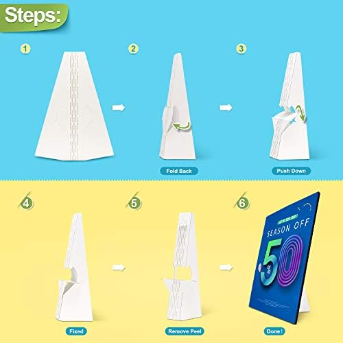 Lineco Self-Stick Double Wing Easel Backs 12 Inches White 25 Pack