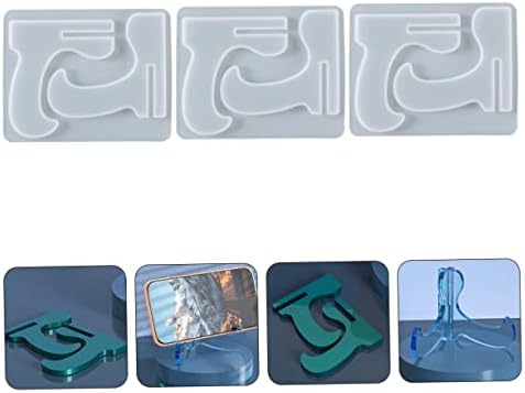 3pcs Cell Phone Easel Mold Silicone DIY Holder Stand