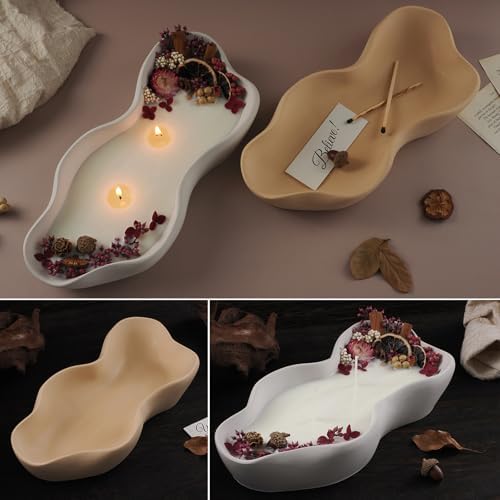 Wehous Large Silicone Candle Holder Mold for Resin
