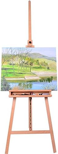 Mont Marte Floor Easel with Tilt Bech Wood