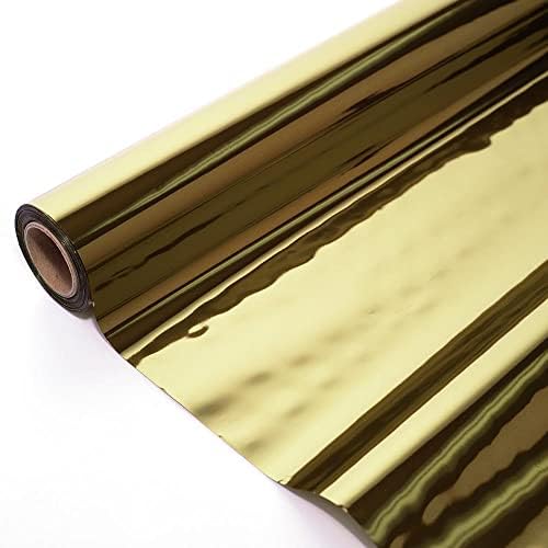TCDesignerProducts Gold Shiny Metallic PVC Table Cover Roll