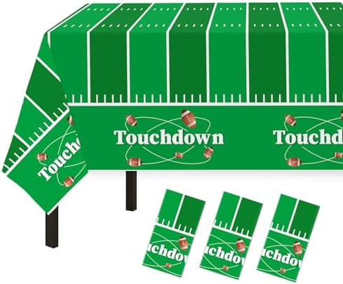 Childom Football Tablecloth 3 Pack 54x108 Inches