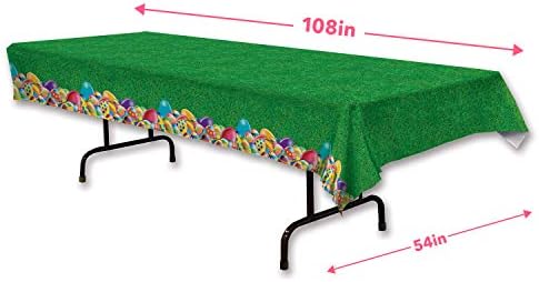 Easter Egg Tablecloth 2 Pack Set of 2 Green Decor
