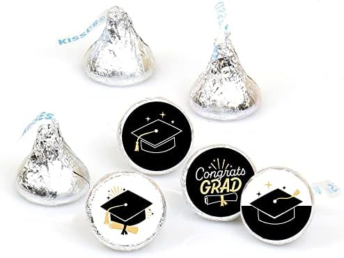 Big Dot of Happiness Graduation Candy Sticker Favors - 108 Round Labels