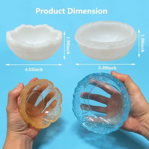 Flower Bowl Resin Molds for DIY Crafts