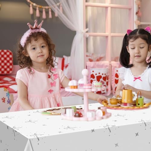 2pcs Black Bow Tablecloth for Birthday Decor
