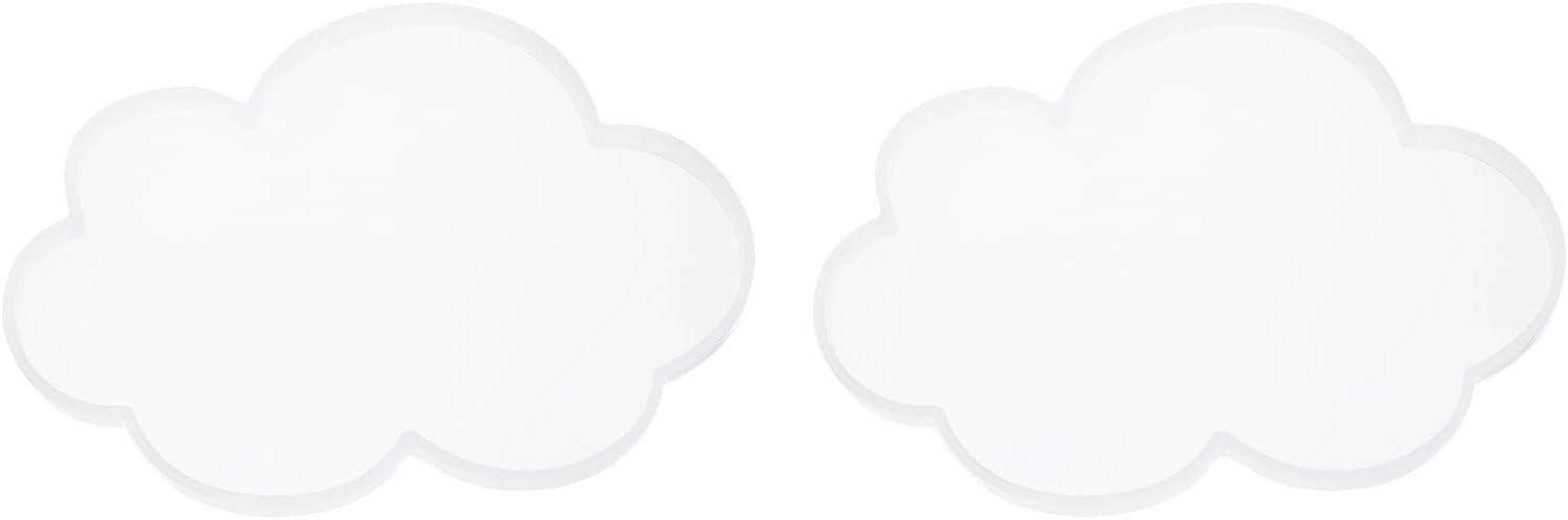 Uxcell 2 Pcs Cloud Medium Coaster Silicone Resin Mould