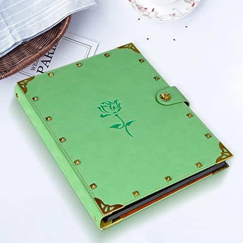ZEEYUAN Green Rose Photo Album for Mothers Day Gift