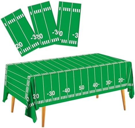 Football Party Decorations 54 X 108 Inch Tablecloth 3 Pack
