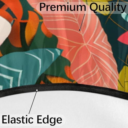 Waterproof Round Tablecloth with Umbrella Hole for Outdoor Use