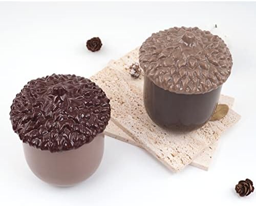 2pcs Set Pinecone Resin Molds with Lids