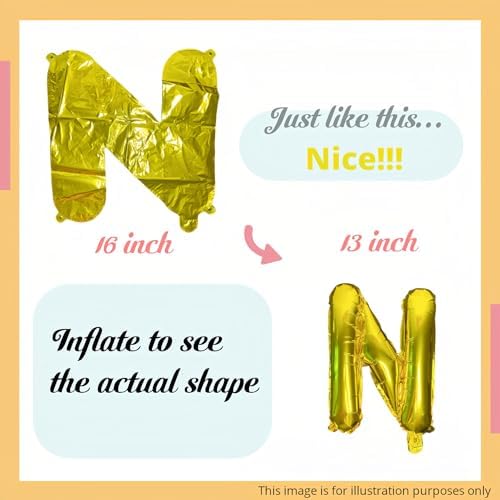 Decorit Rose Gold Engagement Letter Balloons Banner