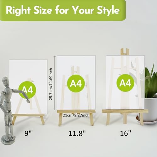 CONDA 6 Pack 16 Inch Tabletop Easel Set