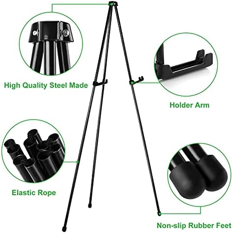 CertBuy 2 Pack 63 Inch Steel Easel Stand