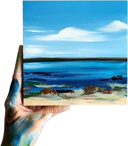 AILOVE Mini Canvases with Easel Set 18 Pieces