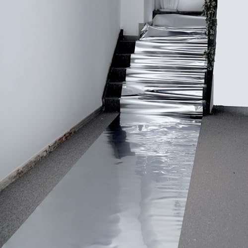 Efavormart 65FT x 3FT Silver Mirrored Wedding Aisle Runner