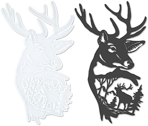 Deer Wall Decor Resin Casting Mold for DIY Art