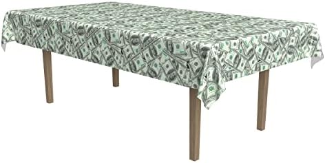 Beistle Big Bucks Rectangular Table Cover Casino Theme