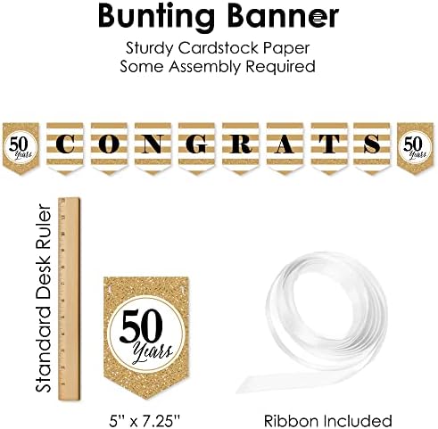 Big Dot of Happiness 50th Wedding Anniversary Party Pack Decor