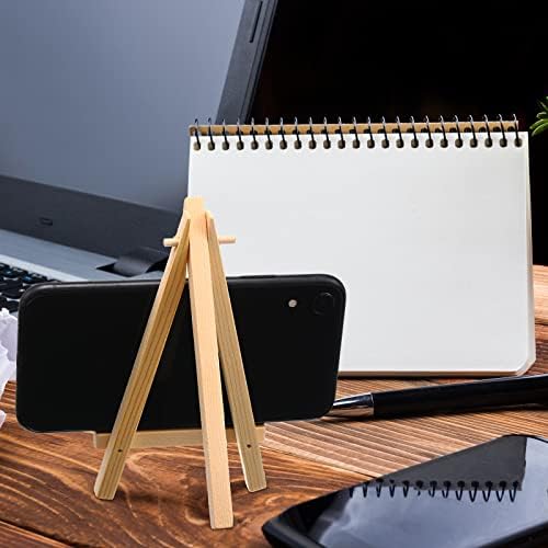 Thenshop 40 Pack 6 Inch Natural Wooden Mini Easel Stand