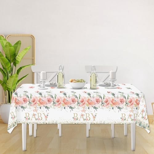 Mocsicka 3 Piece Baby Shower Tablecloths Set