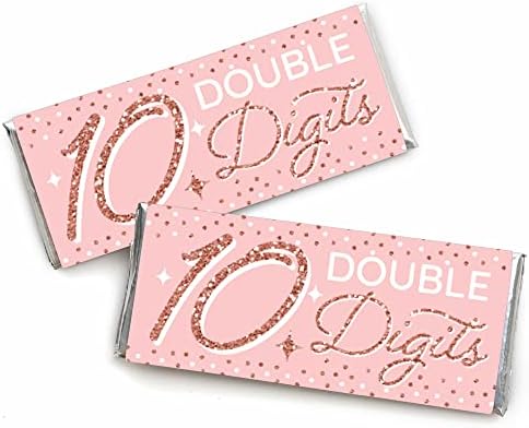 Big Dot of Happiness 10th Birthday Candy Wrapper Set of 24